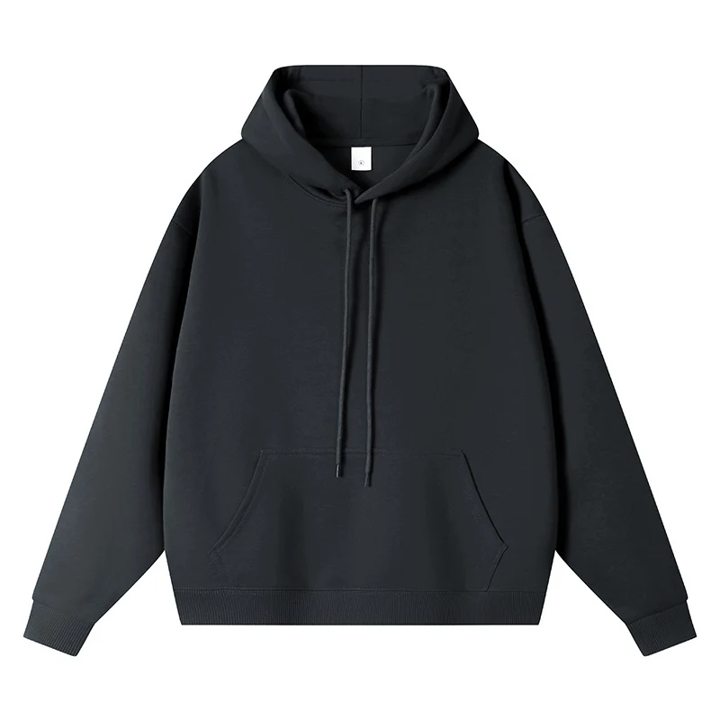 Unisex Oversize-Kapuzenpullover mit Kängurutasche und Rippbündchen Drune
