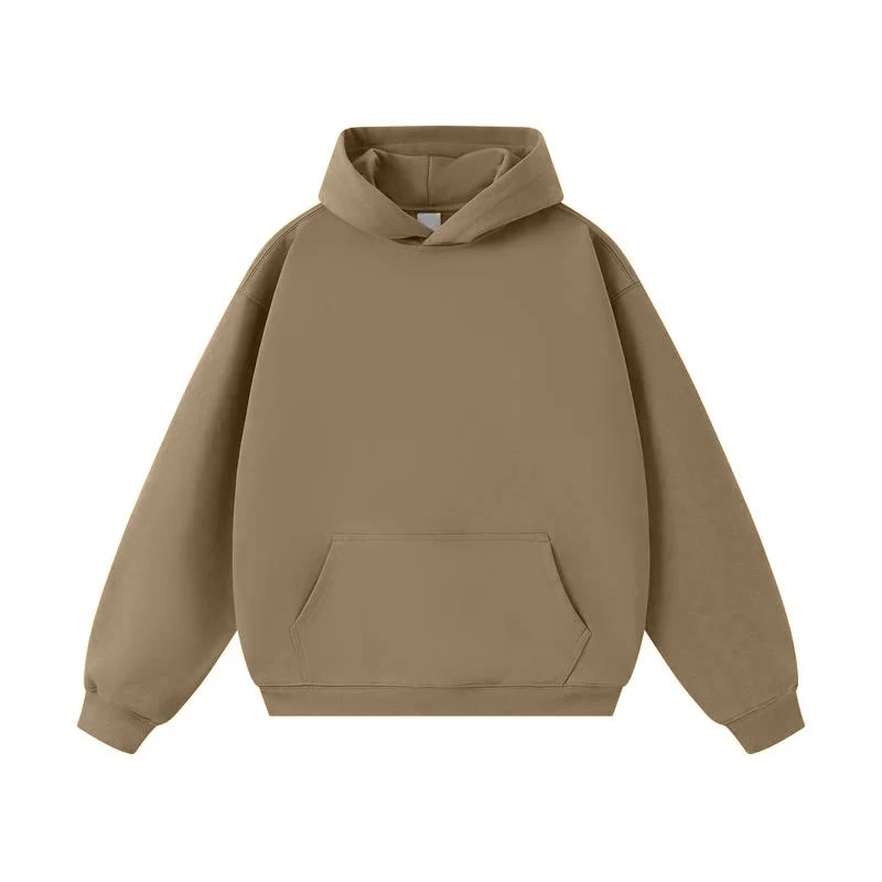 Unisex Oversize-Kapuzenpullover mit Kängurutasche und Raglanärmeln Drune