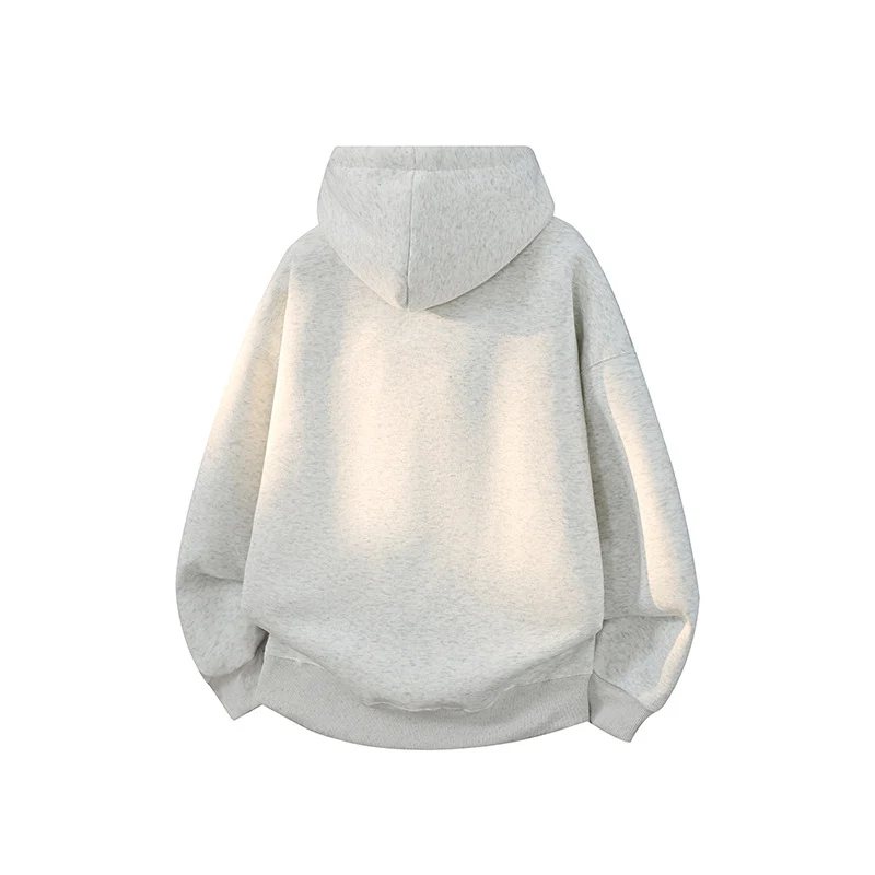 Unisex Oversize-Kapuzenpullover mit Kängurutasche, Raglanärmeln und gerippten Bündchen Drune