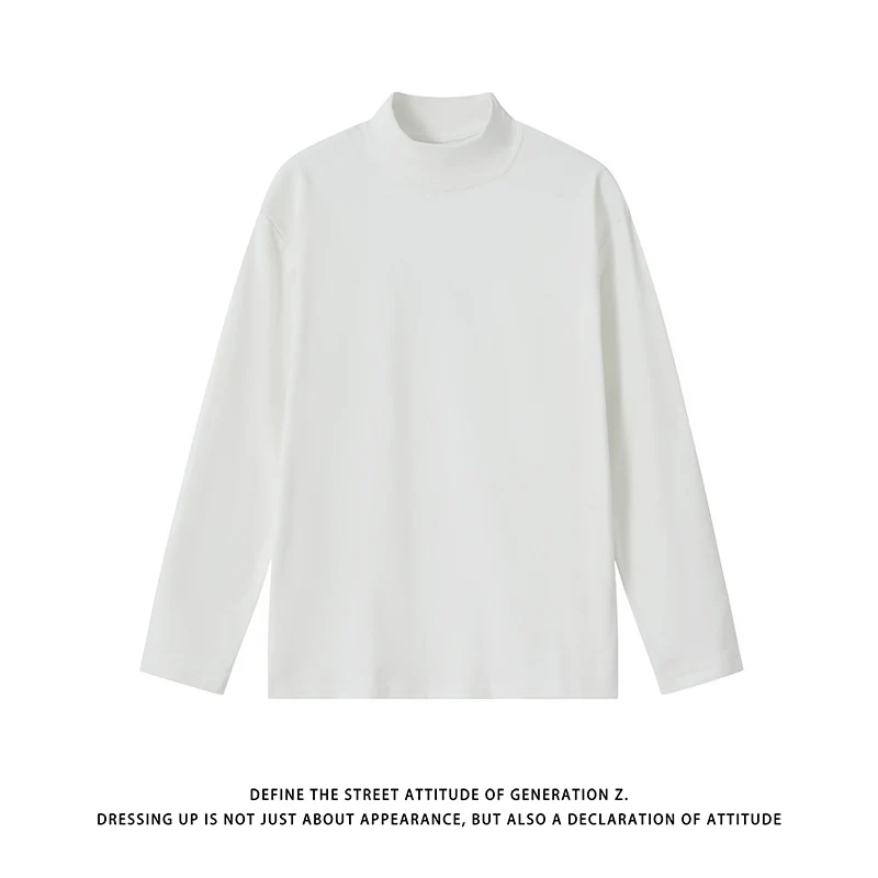 Unisex Minimalistischer Feinstrick-Mockneck-Pullover im Oversize-Relaxed‑Schnitt Drune