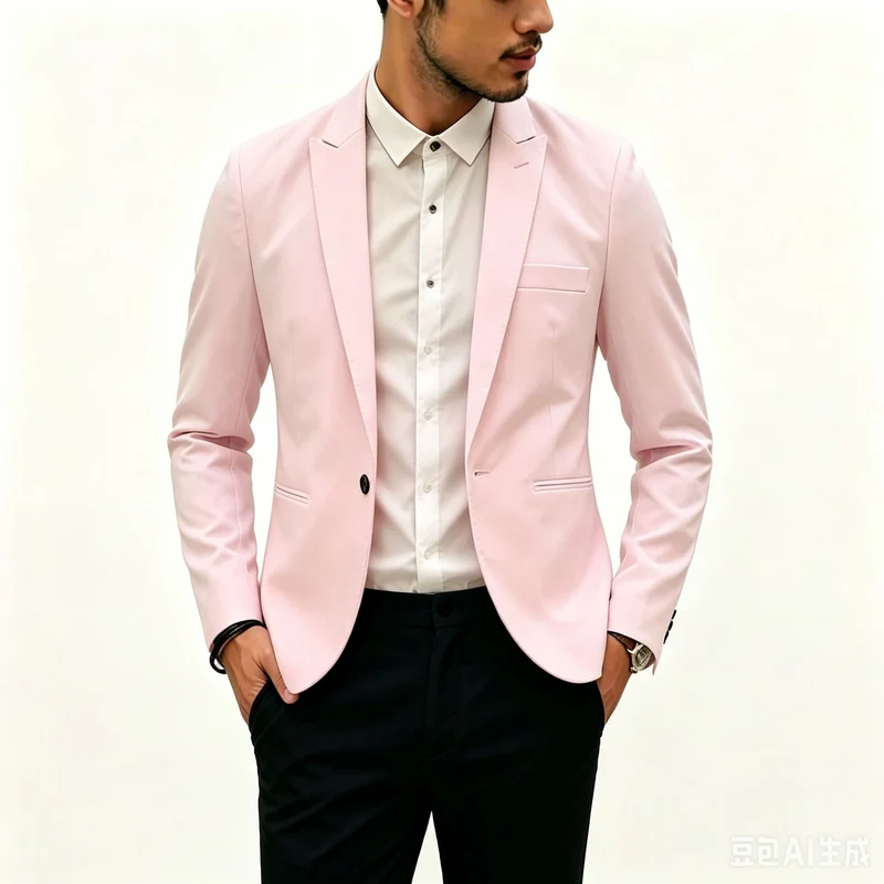 Herren Zweiteiliges Slim‑Fit Anzugset mit schmalem Revers und Stretchgewebe Drune