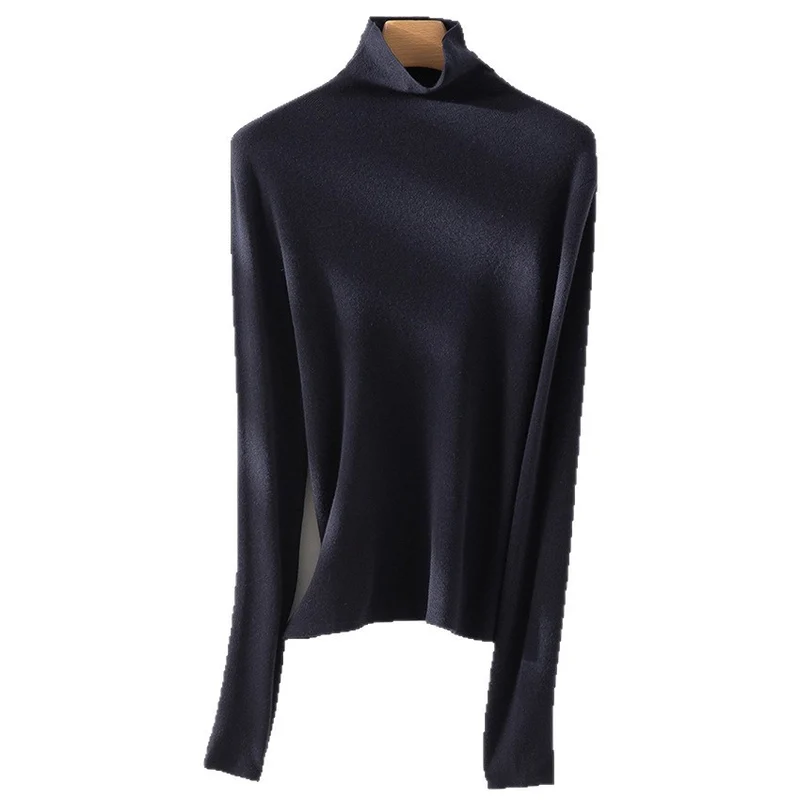 Damen Slim-Fit Feinstrick-Rollkragenpullover mit Stretch Drune