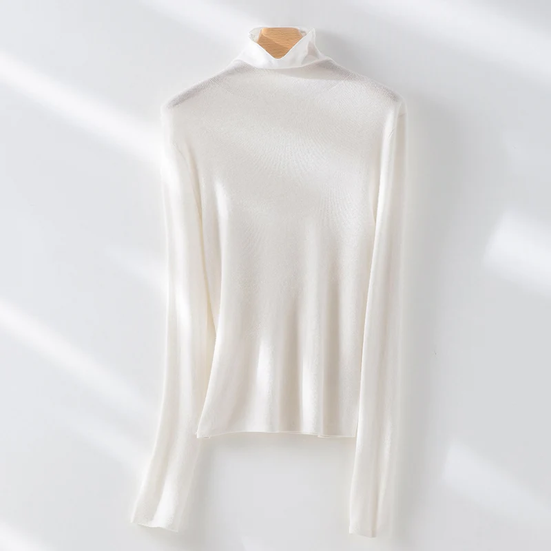 Damen Slim-Fit Feinstrick-Rollkragenpullover mit Stretch Drune