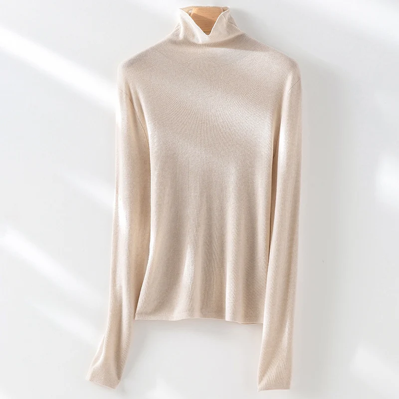 Damen Slim-Fit Feinstrick-Rollkragenpullover mit Stretch Drune