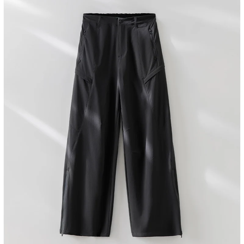 Damen schlichte taillierte Lederjacke mit Stehkragen und Zwei-Wege-Reißverschluss Drune