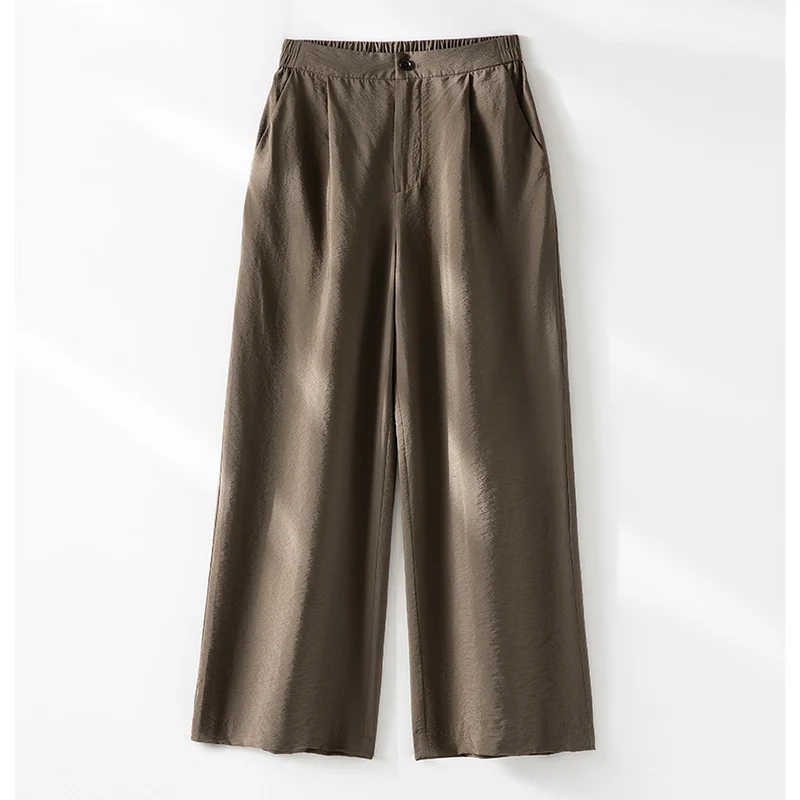 Damen Leichter Oversize-Blazer mit V-Ausschnitt, Ein-Knopf-Verschluss und gerafften Dreiviertelärmeln Drune