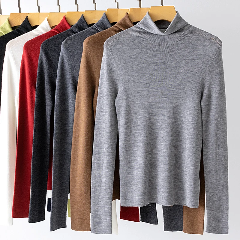 Damen Leichter Feinstrick-Rollkragenpullover mit fließender Passform Drune
