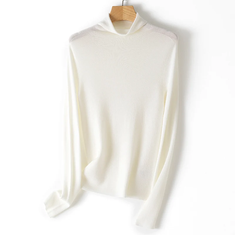 Damen Leichter Feinstrick-Rollkragenpullover mit fließender Passform Drune