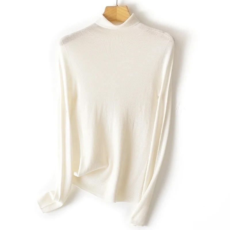 Damen Leichter Feinstrick-Rollkragenpullover mit fließender Passform Drune