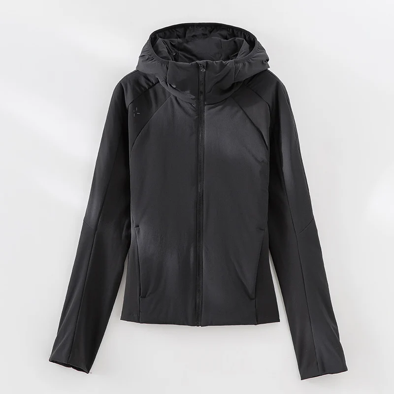 Damen Leichte Softshell-Jacke mit Kapuze, Raglanärmeln und taillierter Passform Drune