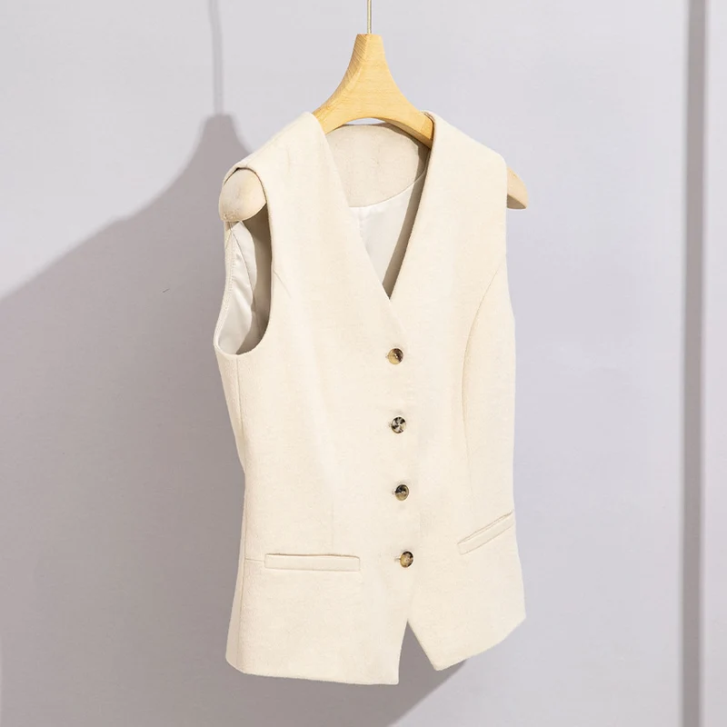Damen Lang geschnittener Wollmix-Blazer mit Ein-Knopf-Verschluss und Pattentaschen Drune