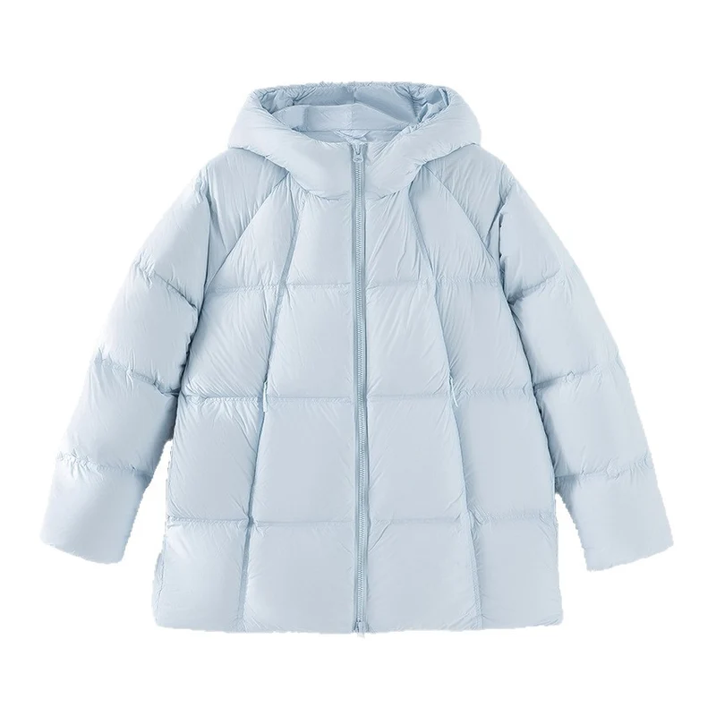 Damen Kurz geschnittene Boxy‑Steppjacke mit abnehmbarer Kapuze und Thermo‑Isolierung Drune