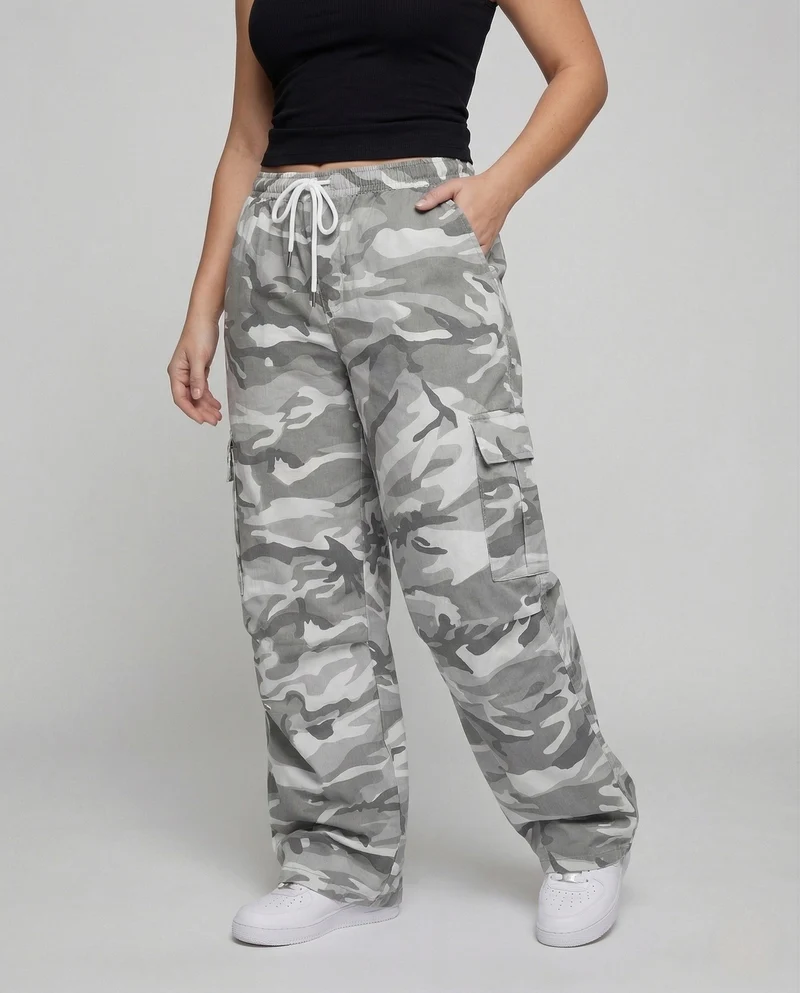 Damen Cargo Hose Extraweit Taschen