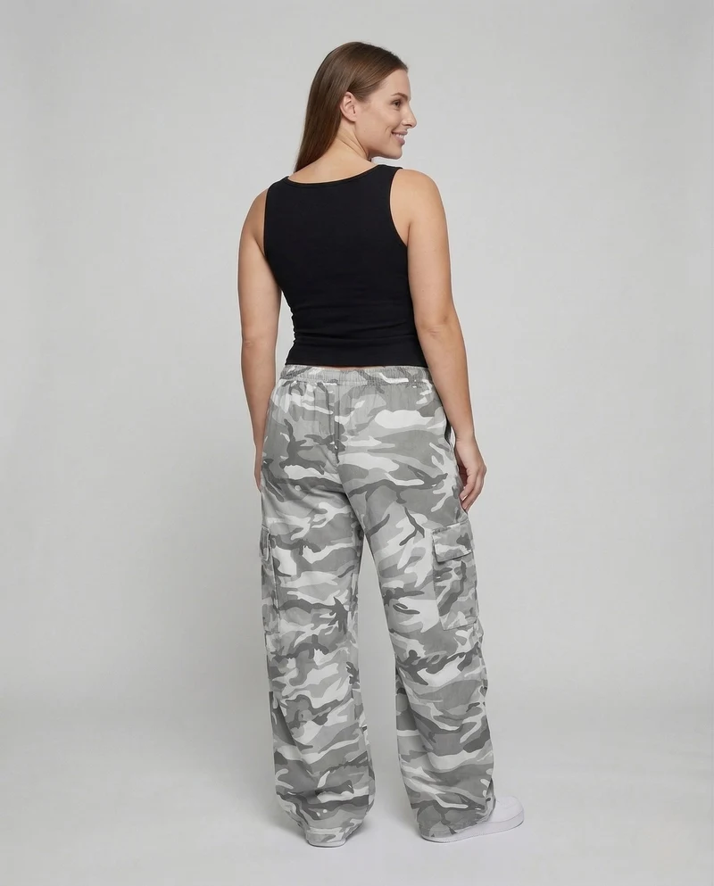 Damen Cargo Hose Extraweit Taschen