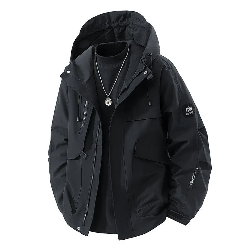 Herren Wasserfeste Outdoor-Jacke mit praktischen Taschen Drune
