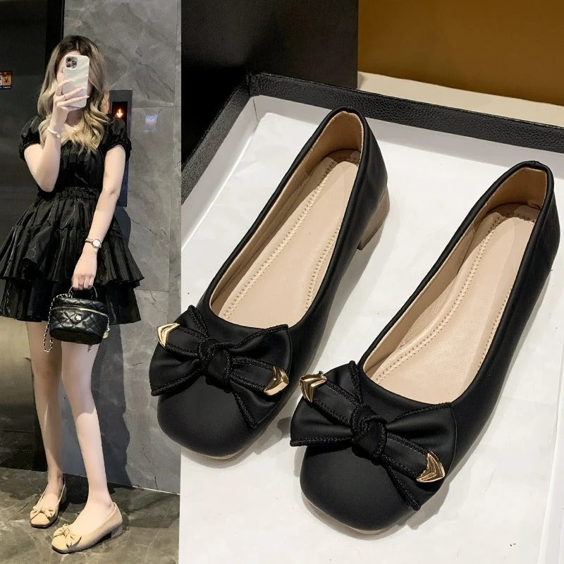 Damen Ballerinas mit elegantem Schleifen-Detail und weichem Fußbett Drune