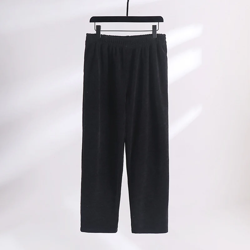 Damen Weite Cordhose mit elastischem Bund, Eingrifftaschen und geradem Bein Drune