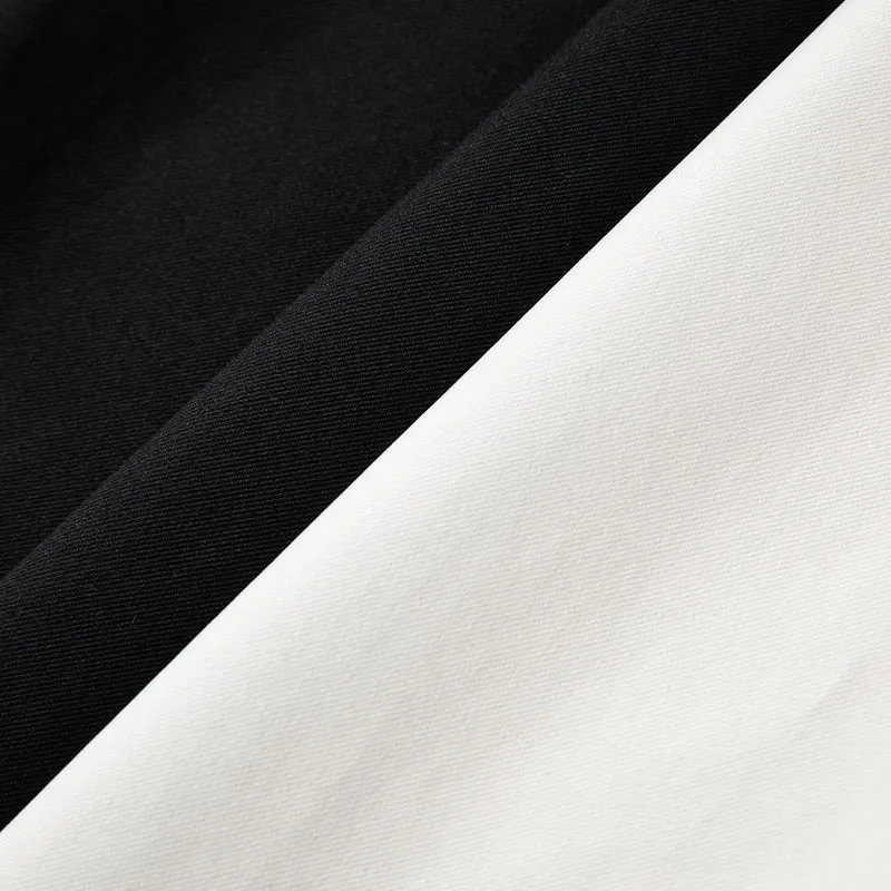 Damen Hochtaillierte gerade geschnittene Chino-Hose mit Bügelfalte Drune