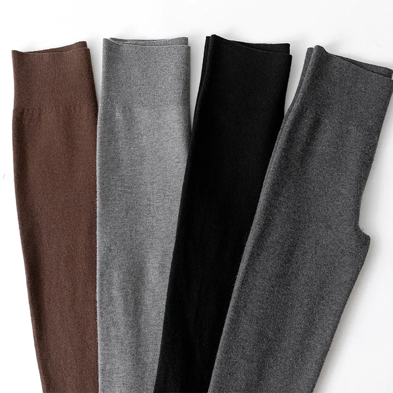 Damen Hochtaillierte Feinstrick-Leggings mit nahtlosem Komfortbund Drune