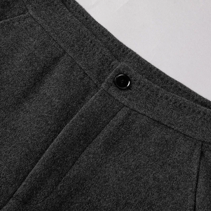 Damen High-Waist Palazzo-Hose mit weitem Bein und schlichter Bundverarbeitung Drune