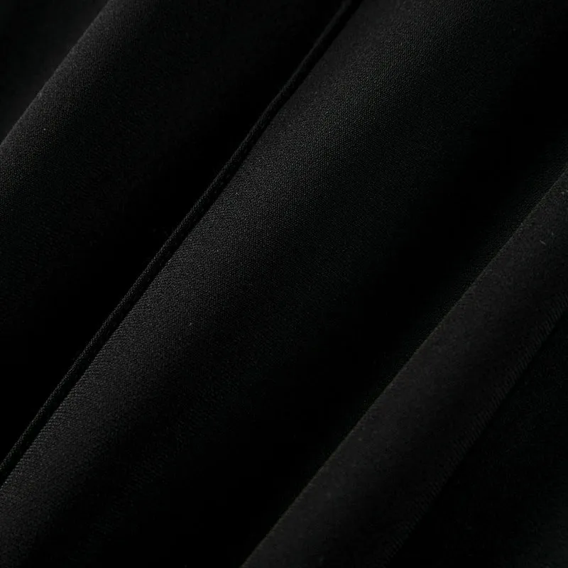Damen High-Waist-Hose mit weitem Schlag und Bügelfalte Drune