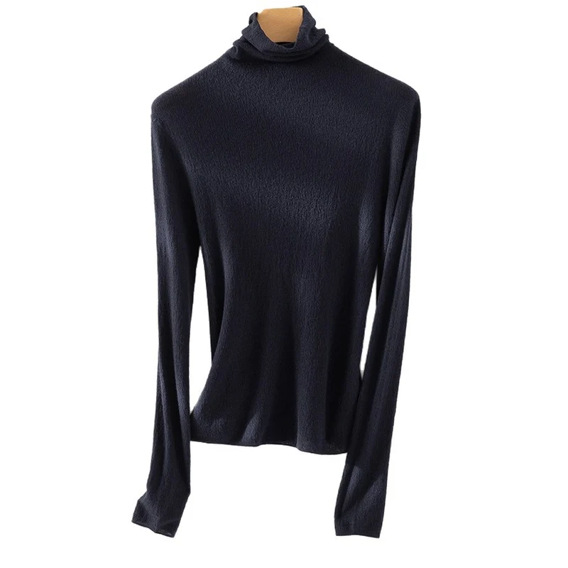 Damen Feiner ultraleichter Rollkragenpullover aus Stretch‑Feinstrick Drune