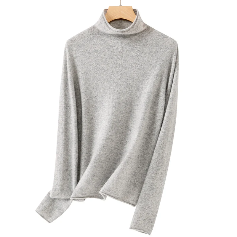 Damen Feiner Rollkragenpullover aus ultraleichtem Feinstrick mit schlanker Silhouette Drune