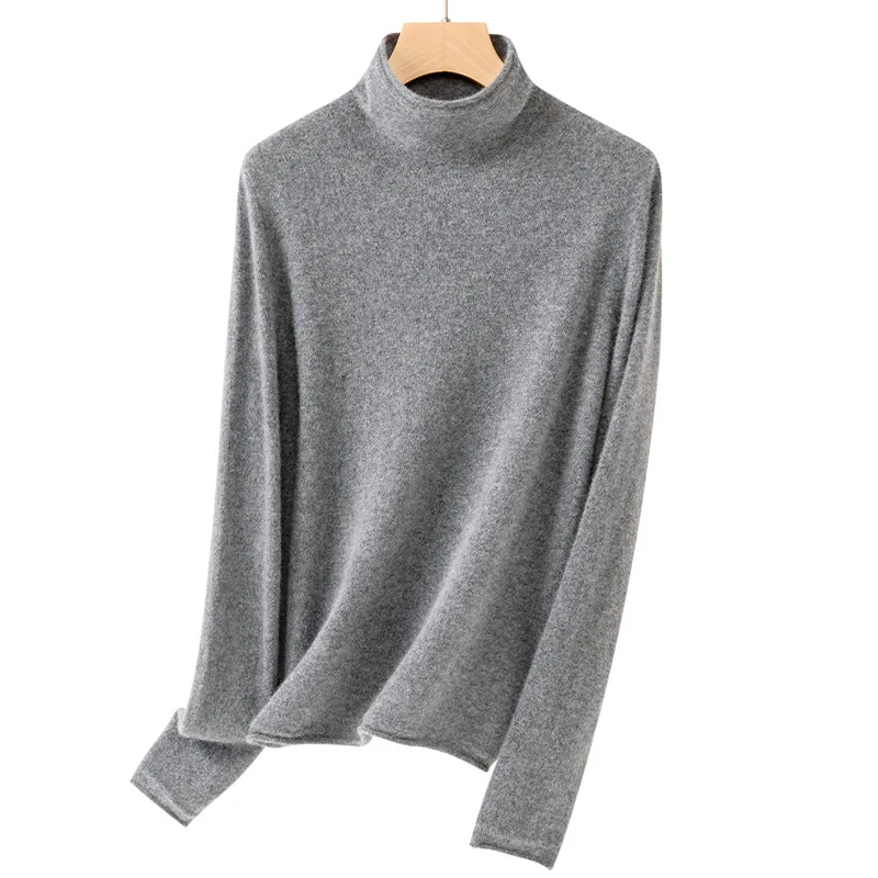 Damen Feiner Rollkragenpullover aus ultraleichtem Feinstrick mit schlanker Silhouette Drune