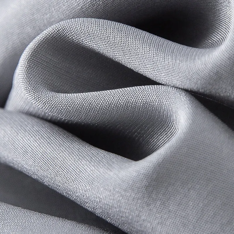 Damen Elegante seidenähnliche Bluse mit Kontrastpaspel und verlängerten Manschetten Drune