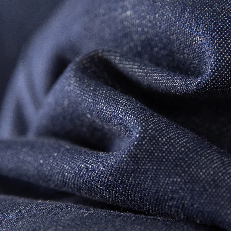 Damen Ärmellose leicht taillierte Weste aus Leinen-Denim mit Knopfleiste und aufgesetzten Taschen Drune