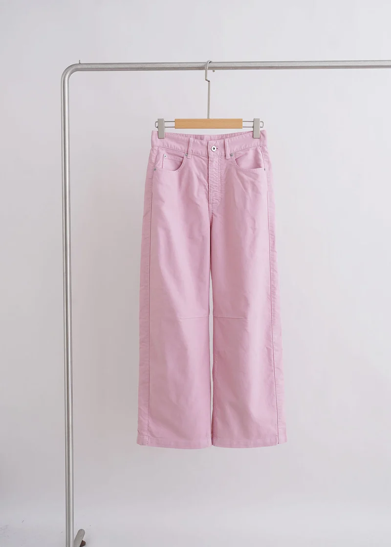 Damen Weite High-Waist Hose Drune
