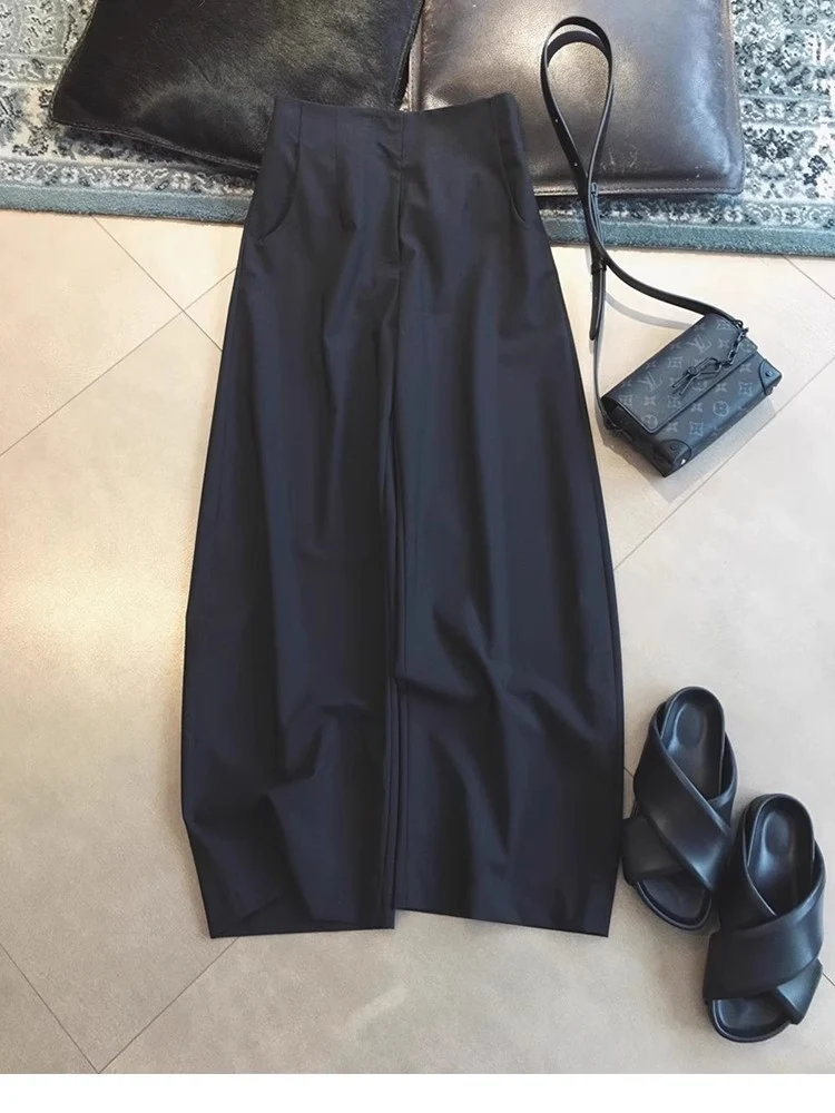 Damen Weit geschnittene schicke Hose Drune