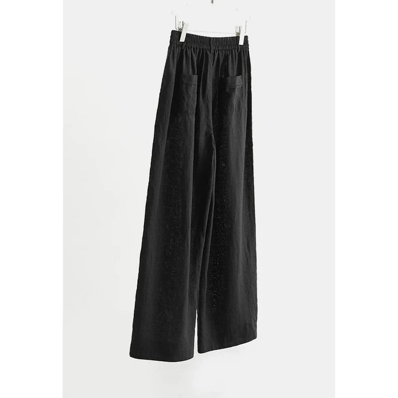 Damen Weit geschnittene Leinenhose Drune