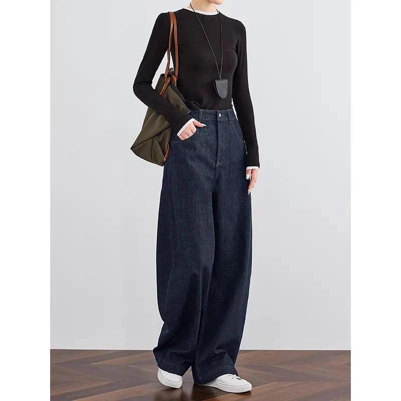 Damen Weit geschnittene Jeanshose Drune