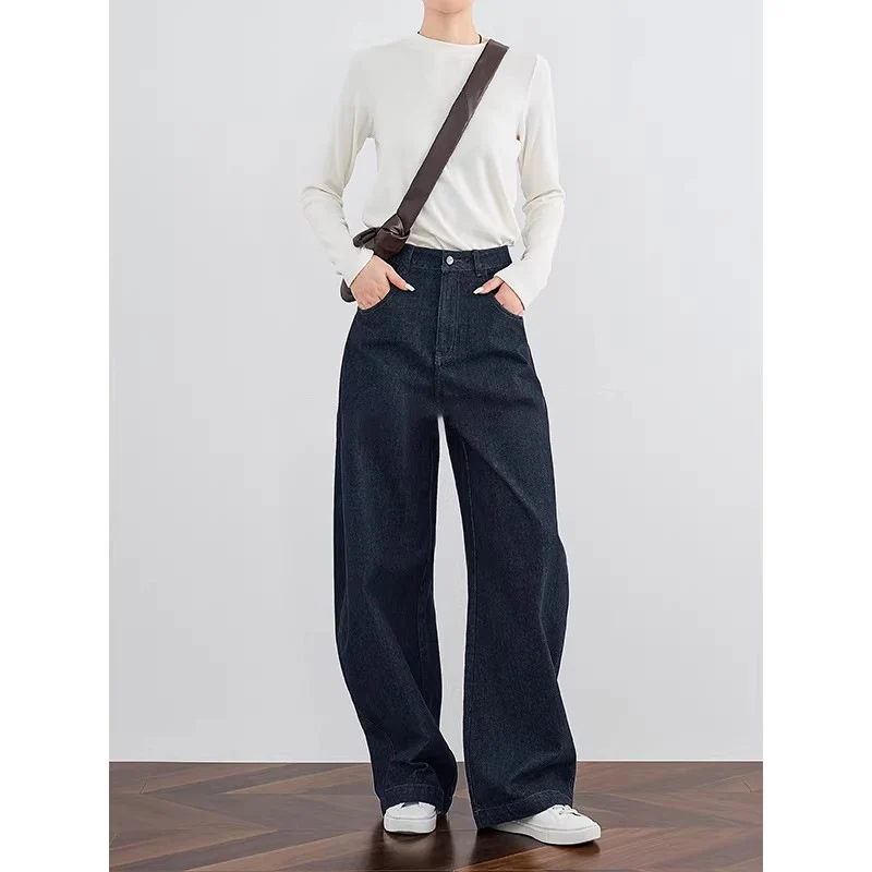 Damen Weit geschnittene Jeanshose Drune
