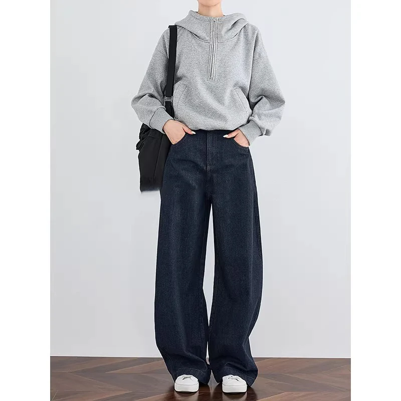 Damen Weit geschnittene Jeanshose Drune