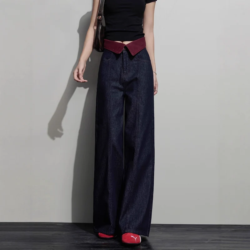 Damen Weit geschnittene Jeanshose Drune 1789268673