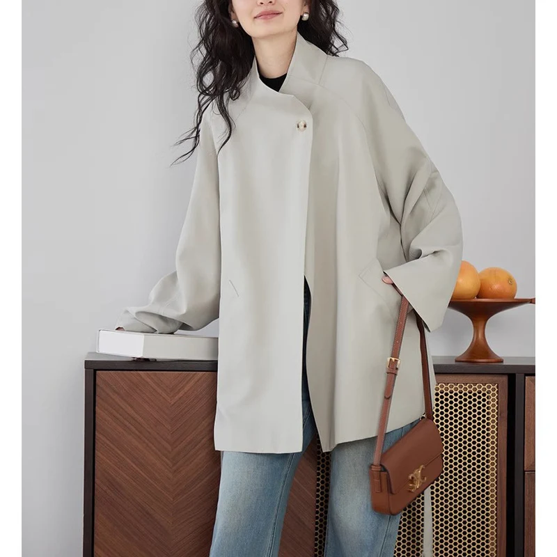 Damen Weit geschnittene Jacke mit modernen Details Drune