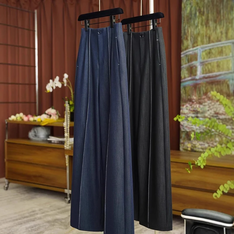 Damen Weit geschnittene Hochbundjeans Drune