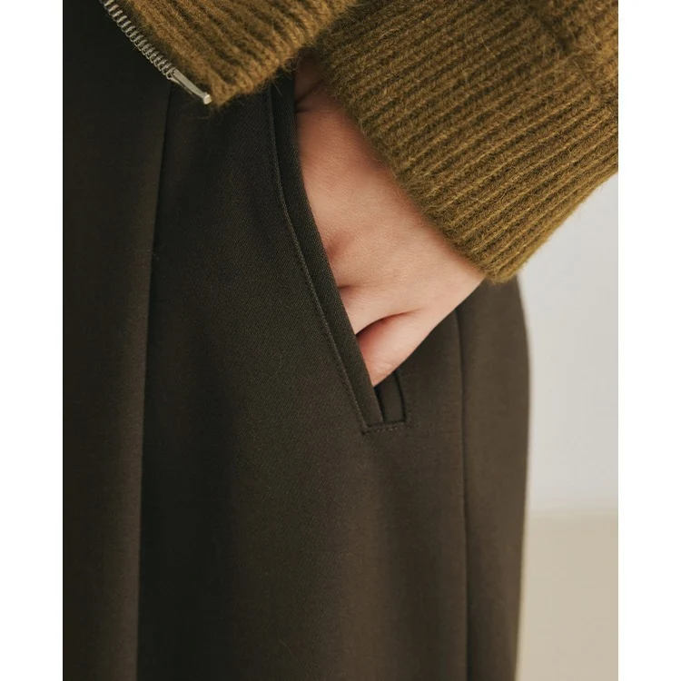Damen Weit geschnittene High-Waist Anzughose Drune
