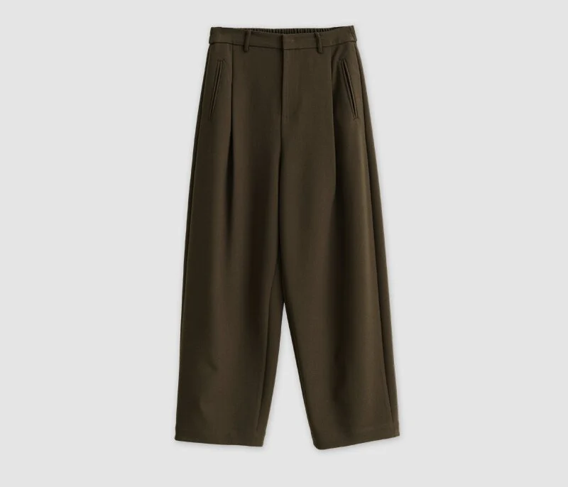 Damen Weit geschnittene High-Waist Anzughose Drune