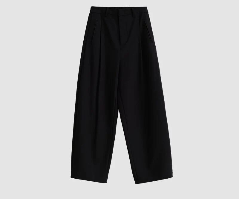 Damen Weit geschnittene High-Waist Anzughose Drune