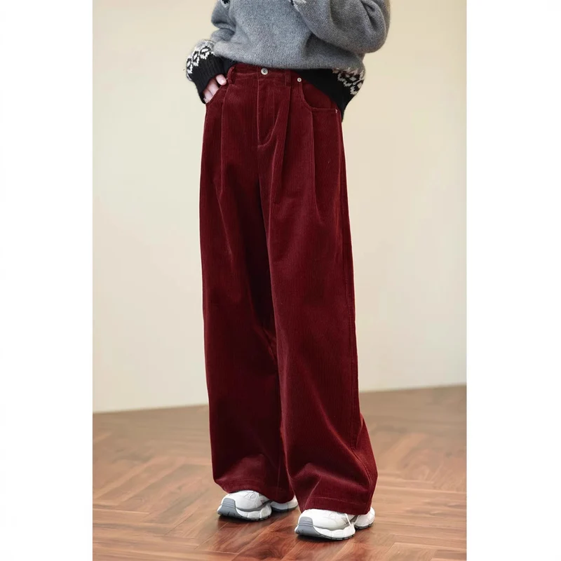 Damen Weit geschnittene Cordhose Drune