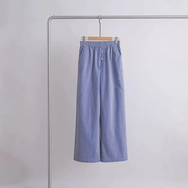 Damen Weit geschnittene Baumwollhose Drune