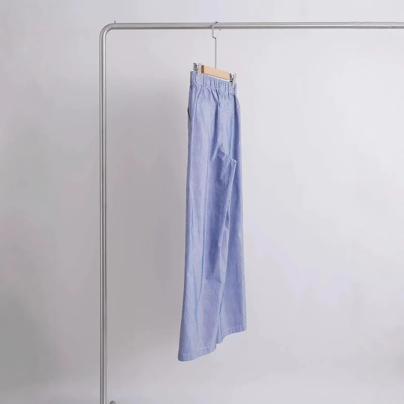 Damen Weit geschnittene Baumwollhose Drune