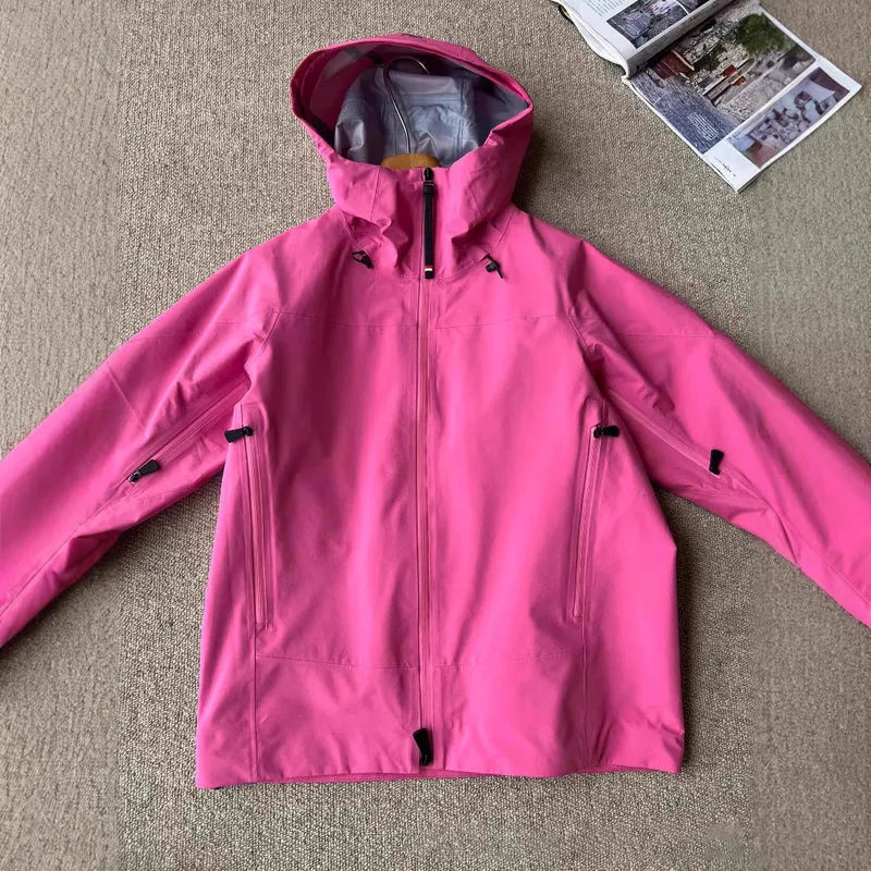 Damen Wasserdichte Outdoorjacke mit verstellbarem Kragen Drune