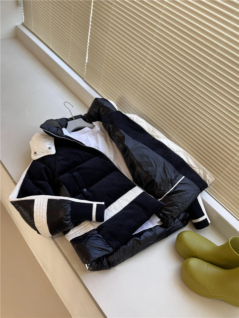 Damen Urbaner Steppmantel mit hohem Kragen Drune