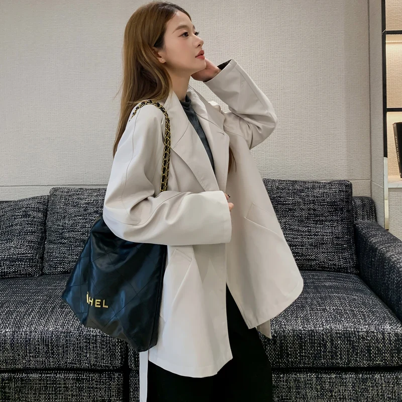Damen Kurzjacke im Parka‑Stil mit Taillengürtel und kariertem Ärmelfutter Drune