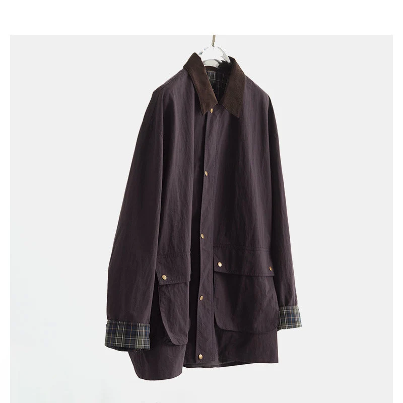 Damen Urbane Utility-Jacke mit hohem Kragen Drune