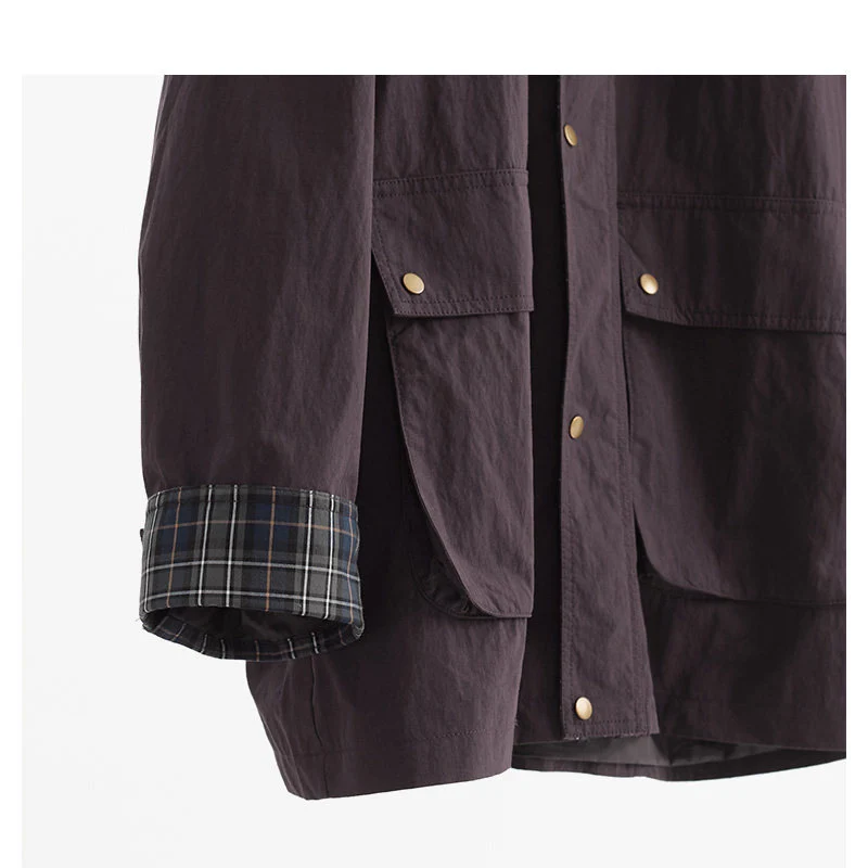 Damen Urbane Utility-Jacke mit hohem Kragen Drune